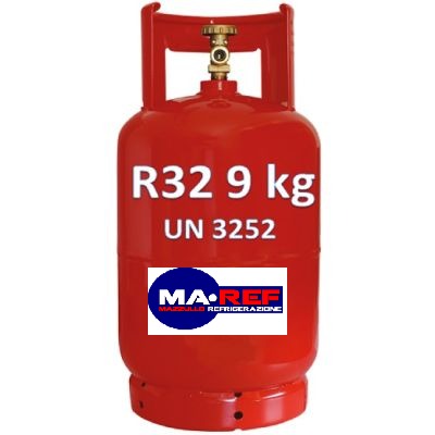 Bombola di gas R32 9 kg (Valvola W21,7×1/14″) SX
