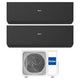 Climatizzatore dual split Haier Expert Black Nero Wi-Fi 9000+12000 BTU inverter R32 2U40S2SF1FA A+++