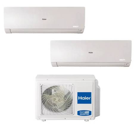 Climatizzatore Haier Flexis White dual split 9000+12000 Btu WiFi inverter in R32 2U50S2SF1FA A+++