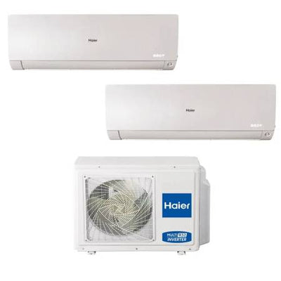 Climatizzatore Haier Flexis White dual split 9000+12000 Btu WiFi inverter in R32 2U40S2SC1FA A+++