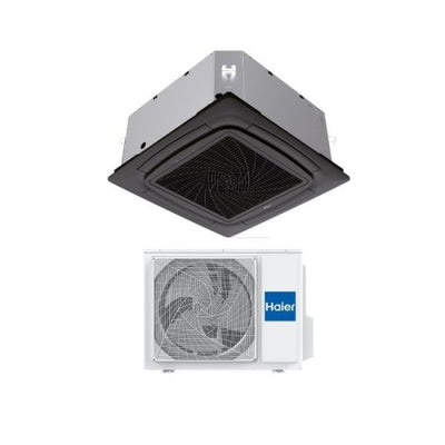 Haier Climatizzatore Monosplit A Cassetta 620 4 Vie 12000 Btu AB35S2SC2FA(H) Nero R-32 Wi-Fi Inverter Classe A++