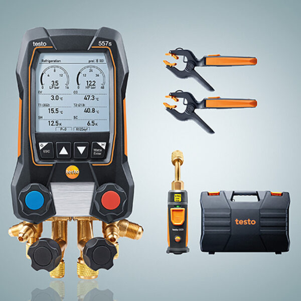 SMART KIT CON GRUPPO VALVOLE A 4 VIE SONDE TERMOMETRICHE PER IL VUOTO SENZA FILI